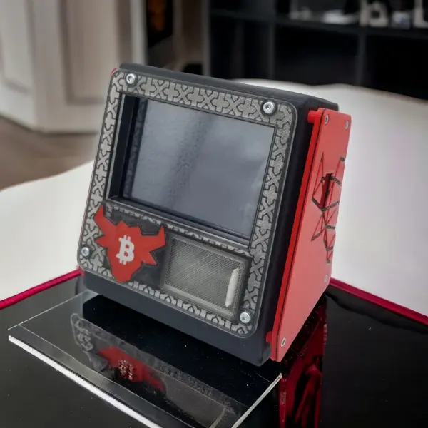 A custom 3D-printed bitcoin node enclosure